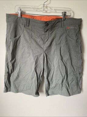 Cloudveil Women's Gray Hybrid Shorts with Orange Lining